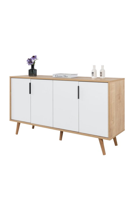 Hanah Home Sırma 4515 Consola Roble Zafiro y Blanco